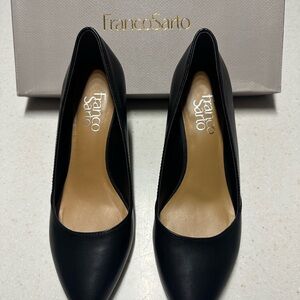 Franco Sarto Black Leather Heels